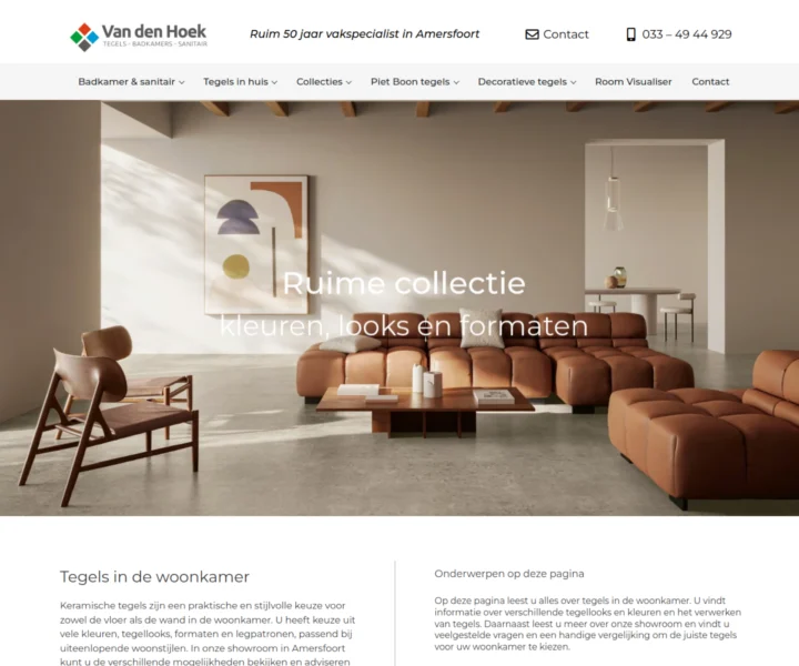 Guide: living-room tiles – Van den Hoek