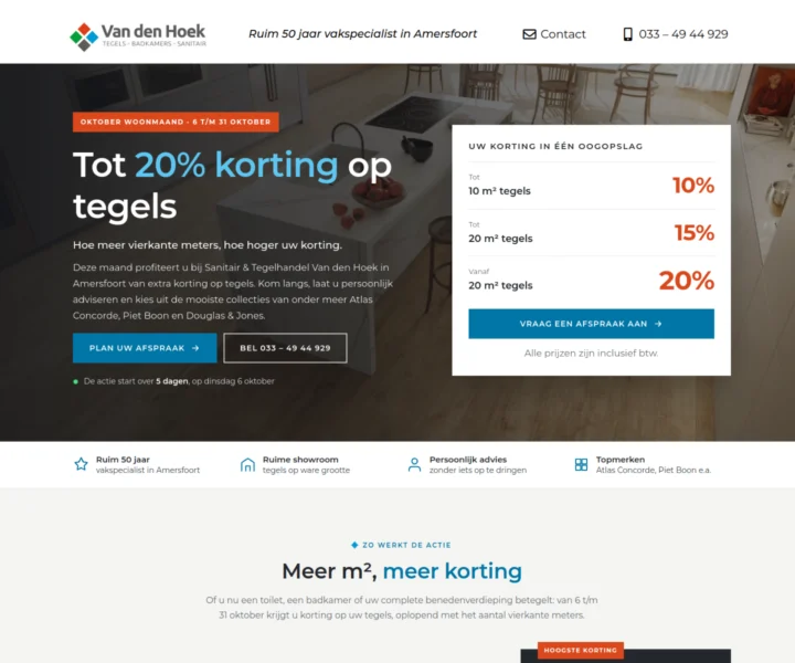 “Interior month” campaign – Van den Hoek