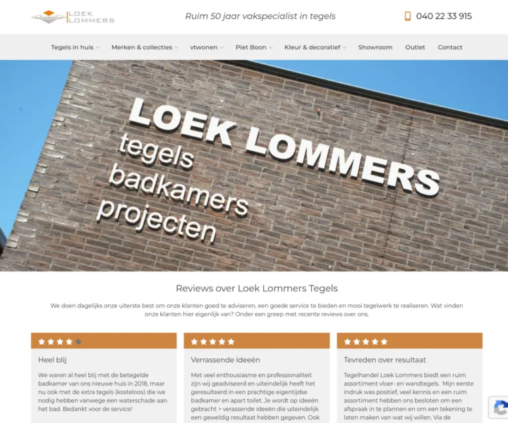Customer reviews page – Loek Lommers